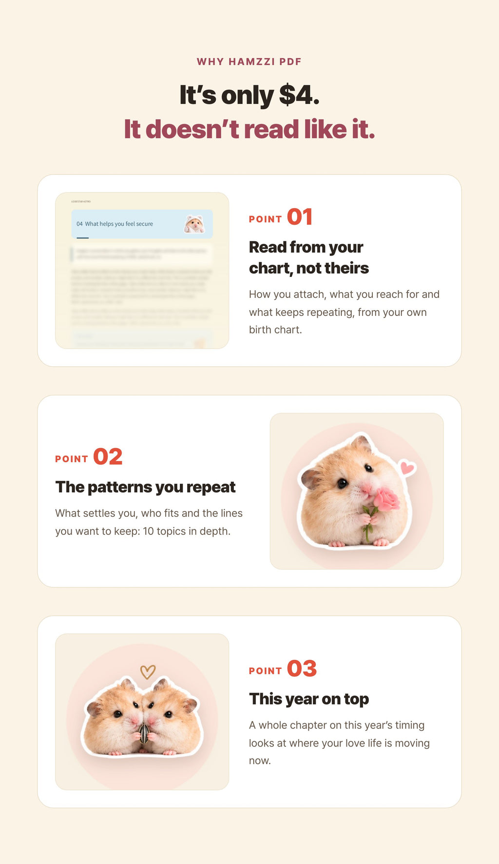 Hamzzi · Love Reading PDF — Reading features and calculation references