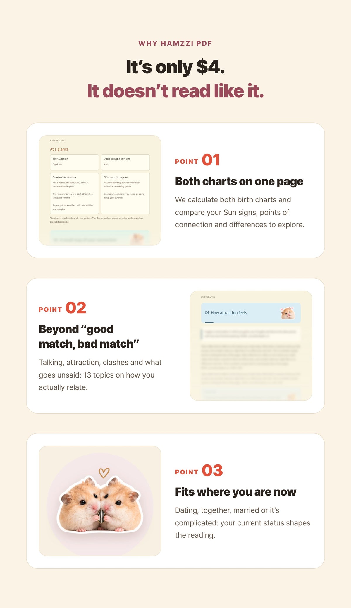 Hamzzi · Compatibility Reading PDF — Reading features and calculation references