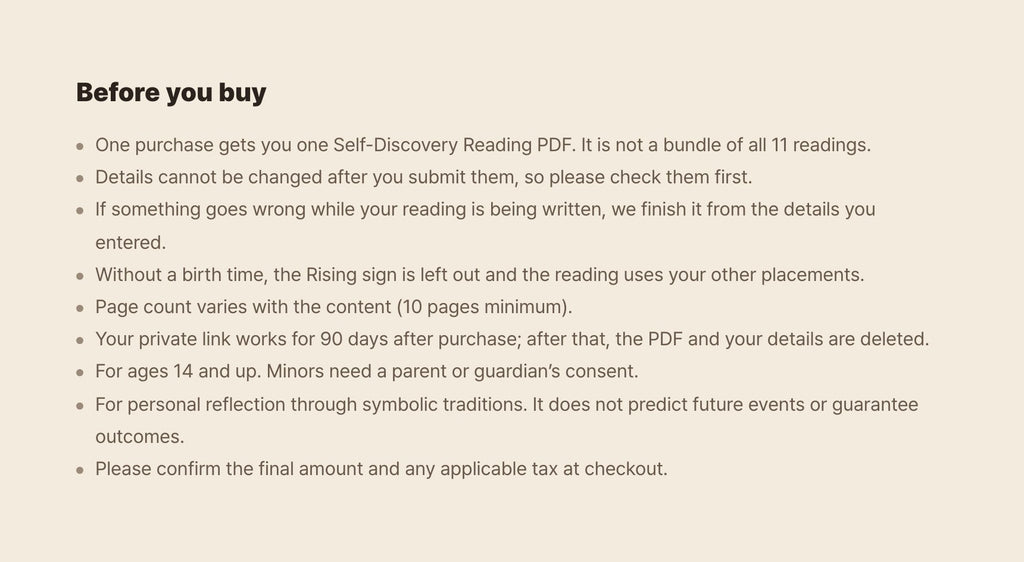 Hamzzi · Self-Discovery Reading PDF — Calculation limits and entertainment notice