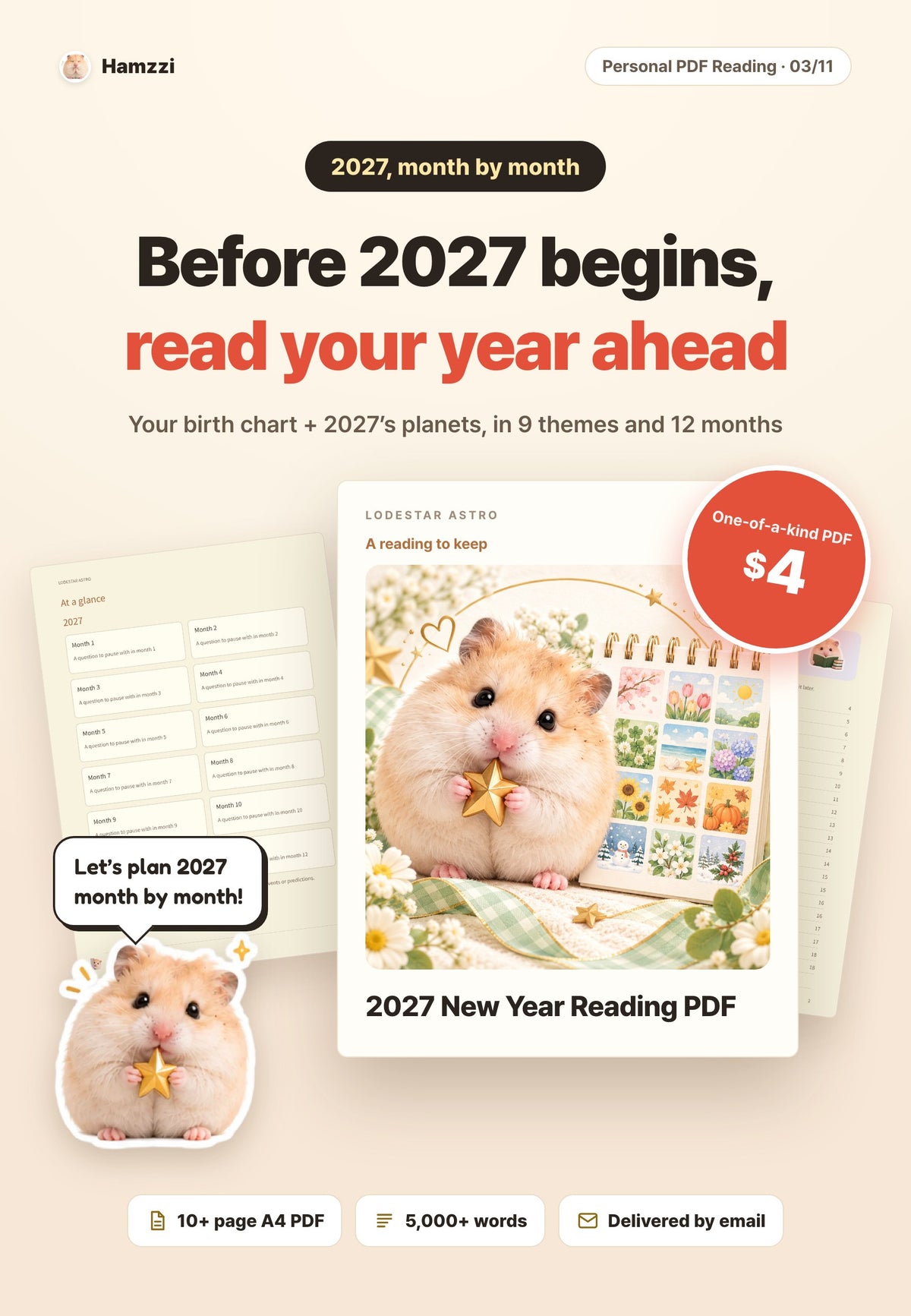 Hamzzi · 2027 New Year Reading PDF — Why choose this personalized PDF