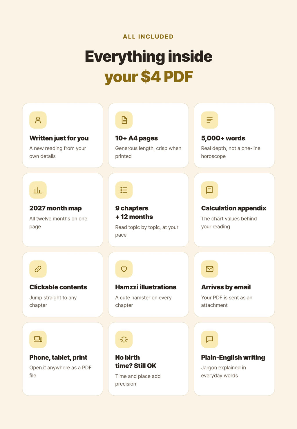 Hamzzi · 2027 New Year Reading PDF — What the PDF includes