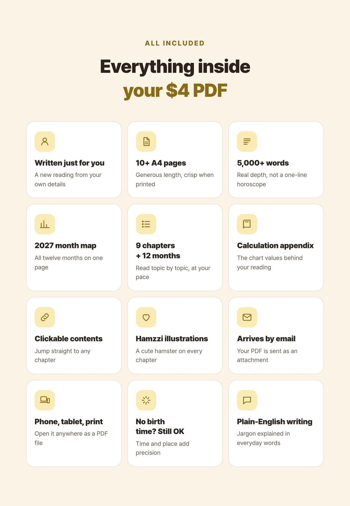 Hamzzi · 2027 New Year Reading PDF — What the PDF includes