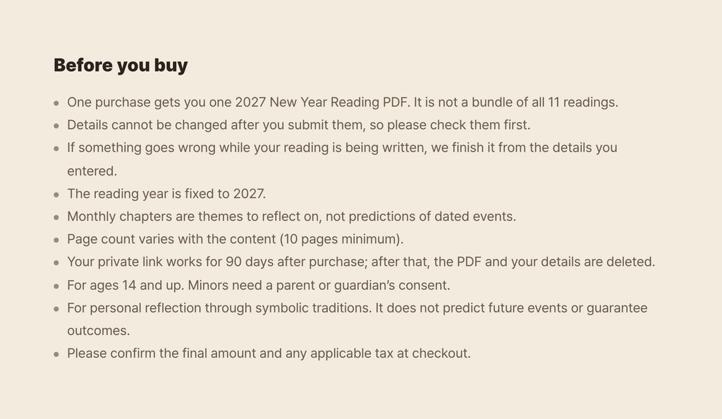 Hamzzi · 2027 New Year Reading PDF — Calculation limits and entertainment notice