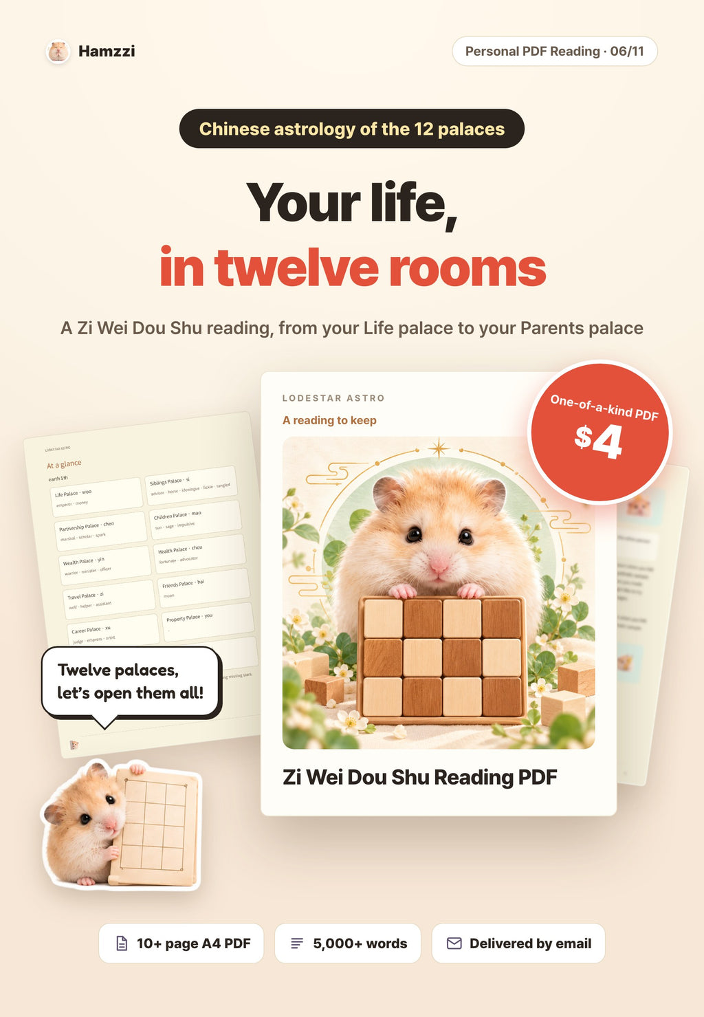 Hamzzi · Zi Wei Dou Shu Reading PDF — Why choose this personalized PDF