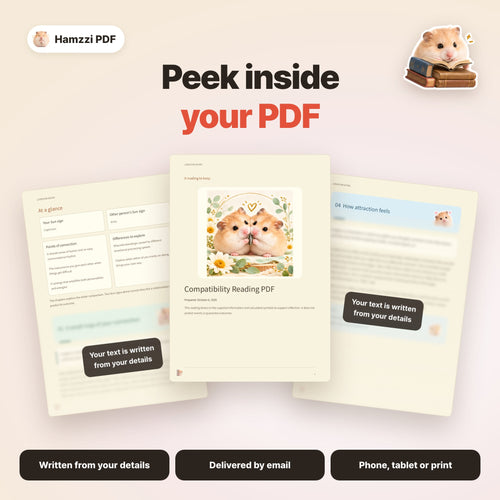 Personalized PDF sample page layouts